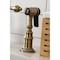 Kingston Brass KS7753ALBS Bridge Kitchen Faucet with Brass Sprayer, Antique Brass KS7753ALBS - alternate 2